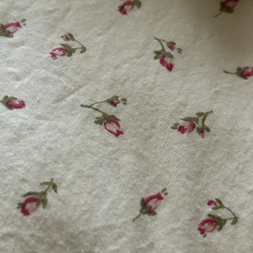 Vintage Ralph Lauren WOODSTOCK Cream Small Calico Rosebud Floral King 5pc set